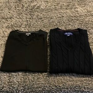 Set of black sweater vests puma cotton and cotton